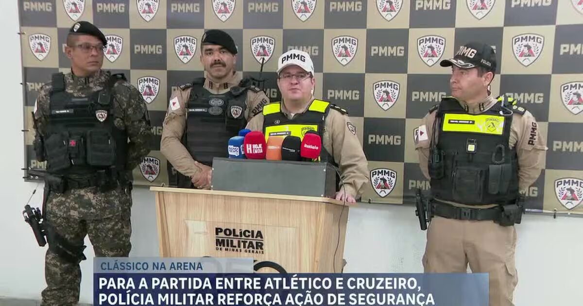 Polícia Militar usa drones e reconhecimento facial em clássico na Arena MRV