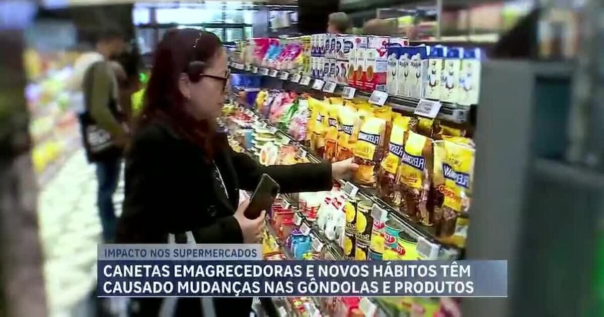 Uso de canetas emagrecedoras muda prateleiras de supermercados e impulsiona vendas