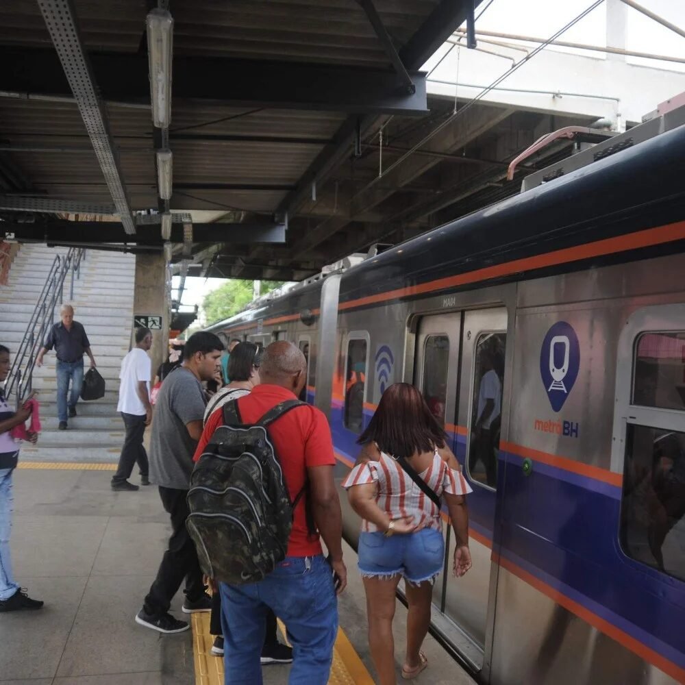 Metrô de BH vai ter trens a cada 24 minutos até a próxima sexta-feira
